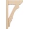 Ekena Millwork 6-in W x 18-in D x 30-in H Balboa Slat Rough Cedar Woodgrain TimberThane Outlooker, Primed Tan OUTUR060X18X30BOA24RCPR - alternate 3